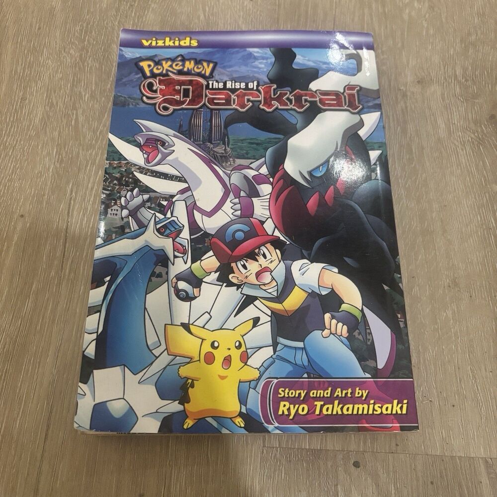 Pokémon The Rise of Darkrai Manga VIZ Kids Ash Dialga Palkia Darkrai Movie 10